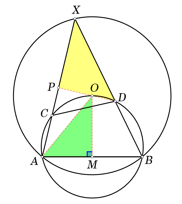 역대급 쉬운 2024 KMO 38회 고등2차 기하 1번 해설 (feat. 각찾기, 내대각, 원주각) — 그림 4